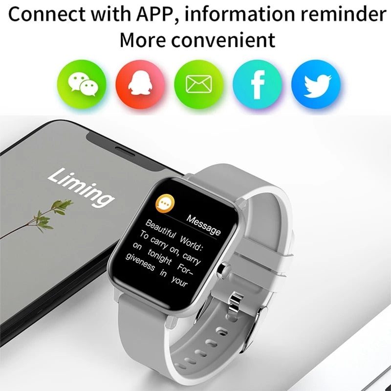 New Bluetooth Call Smart Watch Women Full Touch Bracelet Fitness Tracker Blood Pressure Smart Clock Men Smartwatch Ladies